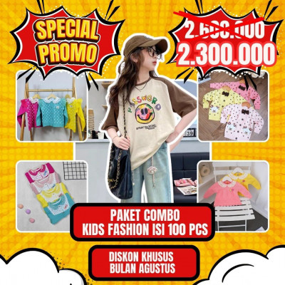 PAKET COMBO KIDS ISI 100 PCS